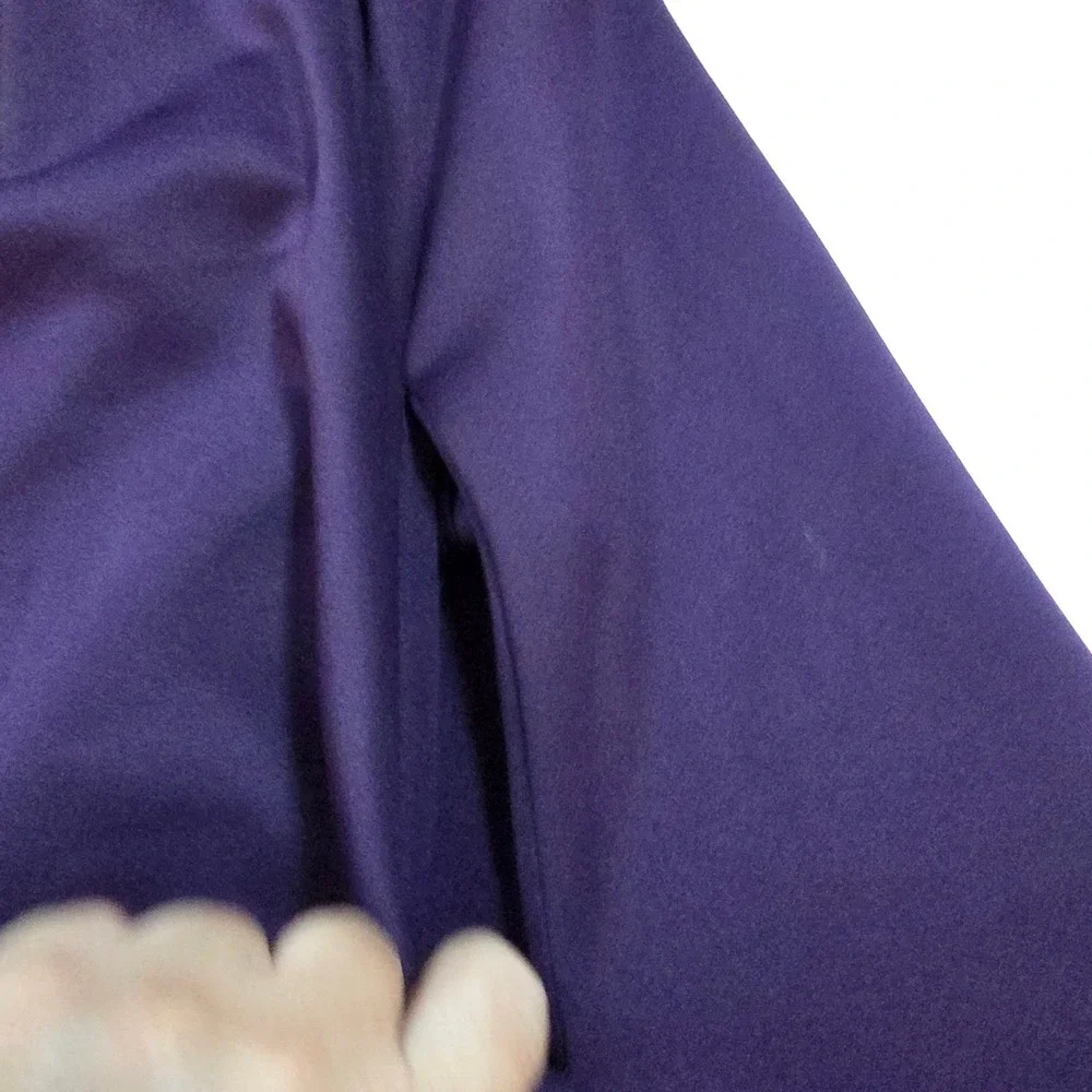 DKNY Womens Purple Fit and Flare Ring Zip Sleeveless Colorblock Dress Size 10